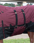 Hilason 1200D Turnout Light Winter Waterproof Rain Sheet Horse Sheet Black