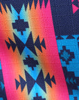 Hilason 600D Winter Waterproof Horse Turnout Blanket Belly Wrap Black Aztec