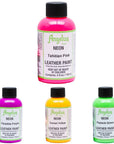 Angelus Neon Acrylic Leather Paint 4 Oz.