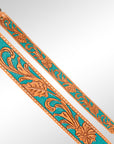 American Darling ADBT103-28 Hand Tooled Genuine Leather Crossbody Handle Strap For Bags