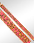 American Darling ADBT104-28 Hand Tooled Genuine Leather Crossbody Handle Strap For Bags