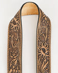 Handcrafted Leather Tooled Purse Strap For Wallet Clutch And Phone Accessories Everyday