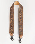 Handcrafted Leather Tooled Purse Strap For Wallet Clutch And Phone Accessories Everyday