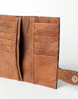 American Darling ADBG454 Wallet Hand Tooled Genuine Leather Women Bag Western Handbag Purse