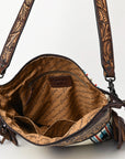 American Darling ADBGZ104 Signature Crossbody Hand Tooled Saddle Blanket Genuine Leather Women Bag Western Handbag Purse