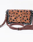 American Darling Organizer Saddle Blanket Genuine Leather Western Women Bag Handbag Purse | for Cute Travel