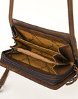 American Darling Organizer Saddle Blanket Genuine Leather Western Women Bag Handbag Purse | for Cute Travel