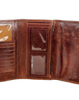 American Darling ADBG486A Wallet Hand Tooled Genuine Leather Women Bag Western Handbag Purse