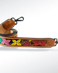American Darling ADBT117 Hand Tooled Genuine Leather Crossbody Handle Strap For Bags