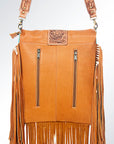 American Darling ADBGZ129F13 Large Crossbody Hand Tooled Saddle Blanket Genuine Leather Women Bag Western Handbag Purse