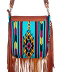 American Darling Cross Body Saddle Blanket Genuine Leather women bag western handbag purse