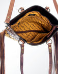 American Darling Cross Body I Hand Tooled Hair-On Genuine Leather Women Bag Western Handbag Purse