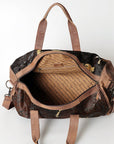 American Darling Women's Duffel Bag Western Hair On Genuine Leather Handbag and Ladies Purse