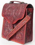 American Darling ADBG6002 Briefcase Hand Tooled Genuine Leather Women Bag Western Handbag Purse