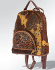 American Darling Hand Tooled Hair On Genuine Leather Women Bag Western Handbag Purse