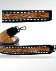 American Darling ADSTF111 Hand Tooled Genuine Leather Crossbody Handle Strap For Bags