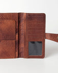 American Darling ADBG487BR Wallet Hand Tooled Hair On Genuine Leather Women Bag Western Handbag Purse