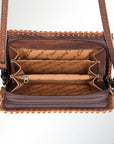 American Darling Organizer Saddle Blanket Genuine Leather Western Women Bag Handbag Purse | for Cute Travel