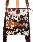 American Darling ADBGD102 Large Crossbody Hair-On Genuine Leather Women Bag Western Handbag Purse