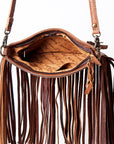 American Darling Small Crossbody Hand Tooled Hair On Genuine Leather Women Bag Western Handbag Purse