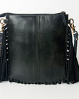 American Darling Cross Body Hair on Genuine Leather Western Women Bag | Black Handbag Purse Crossbody for Cute