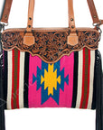 American Darling Cross Body I Hand Tooled Hair-On Genuine Leather Women Bag Western Handbag Purse