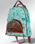 American Darling Hand Tooled Hair On Genuine Leather Women Bag Western Handbag Purse