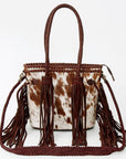 American Darling ADBGD117 Tote Hair-On Genuine Leather Women Bag Western Handbag Purse