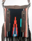 American Darling Messenger Saddle Blanket Genuine Leather Women Bag Western Handbag Purse