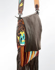 American Darling Messenger Saddle Blanket Genuine Leather Women Bag Western Handbag Purse