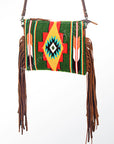 American Darling Saddle Blanket Genuine Leather Women Bag Western Handbag Purse