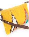 American Darling ADBG344A Wristlet Saddle Blanket Genuine Leather Women Bag Western Handbag Purse