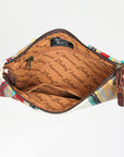 American Darling ADBG344D Wristlet Saddle Blanket Genuine Leather Women Bag Western Handbag Purse