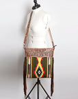 American Darling Signature Crossbody Hand Tooled Saddle Blanket Genuine Leather Women Bag Western Handbag Purse