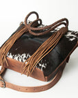 American Darling ADBG511BRW Tote Hair-On Genuine Leather Women Bag Western Handbag Purse