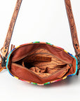 American Darling ADBGZ181 Messenger Saddle Blanket Genuine Leather Women Bag Western Handbag Purse