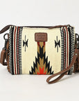 American Darling Hand Tooled Hair On Genuine Leather Women Bag Western Handbag Purse