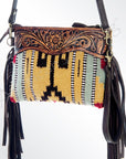 American Darling Cross Body Hand Tooled Saddle Blanket Genuine Leather Women Bag Western Handbag Purse