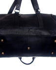 American Darling ADBG474BRWBK Duffel Hair On Genuine Leather Women Bag Western Handbag Purse