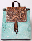 American Darling Hand Tooled Hair On Genuine Leather Women Bag Western Handbag Purse