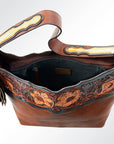 American Darling Hobo Hand Tooled Genuine Leather Women Bag Western Handbag Purse