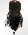 American Darling Hair On Genuine Leather Women Bag Western Handbag Purse