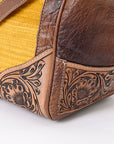 American Darling ADBG516 Duffel Hand Tooled Saddle Blanket Genuine Leather Women Bag Western Handbag Purse