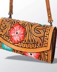 American Darling Organiser Hand Tooled Saddle Blanket Genuine Leather Western Women Bag Handbag Purse | Organiser Bag for Women | Cute Organiser Bag |Organiser Purse