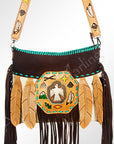 American Darling ADBG521 Tote Hand Tooled Genuine Leather Women Bag Western Handbag Purse