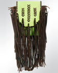 American Darling ADBG532GRN Crossbody Hair-On Genuine Leather Women Bag Western Handbag Purse