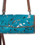 American Darling ADBG514BR Small Crossbody Hand Tooled Genuine Leather Women Bag Western Handbag Purse