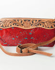 American Darling Small Crossbody Hand Tooled Hair On Genuine Leather Women Bag Western Handbag Purse