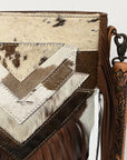 American Darling ADBG515 Large Crossbody Hair-On Genuine Leather Women Bag Western Handbag Purse