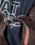 Brown Hilason Full Grain Leather Shotgun Work Chaps